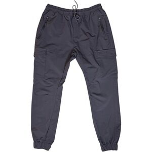 Fried Denim Cargo Jogger Pants Charcoal Stretch Sz Large EUC Gorpcore Tactical